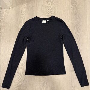 Aritzia Ribbed Long Sleeve Tee
